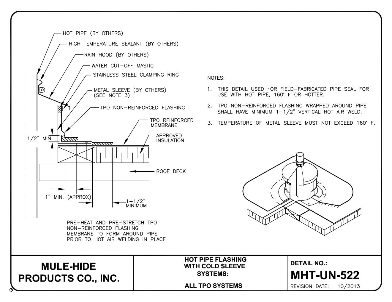 TPO 60 Mil NonReinforced Flashing