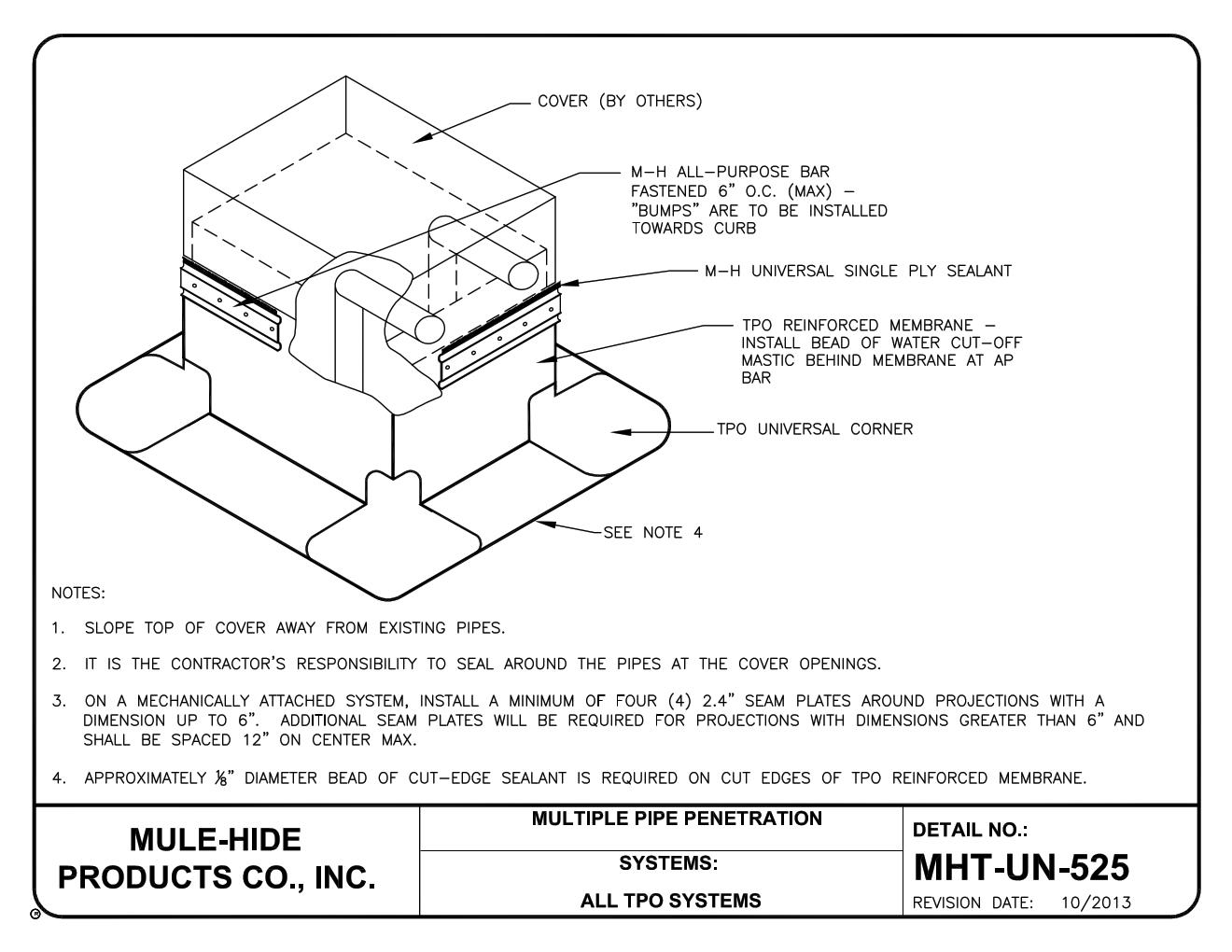 TPO 60 Mil NonReinforced Flashing